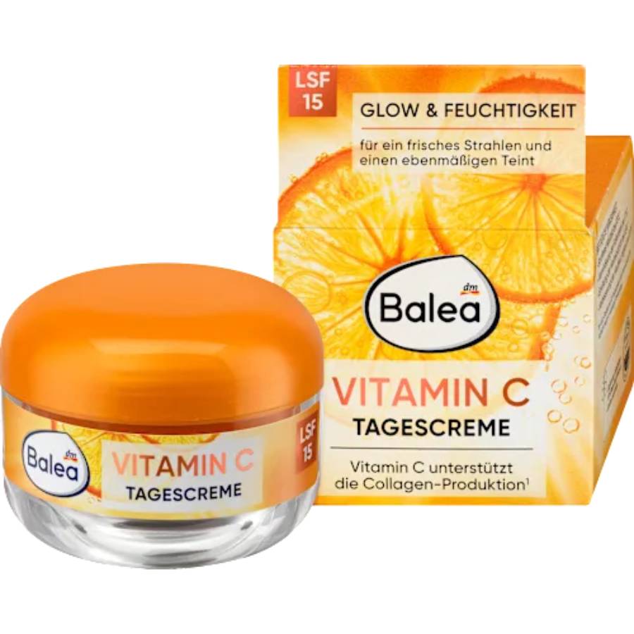 Balea Κρέμα προσώπου με βιταμίνη C SPF 15, 50 ml