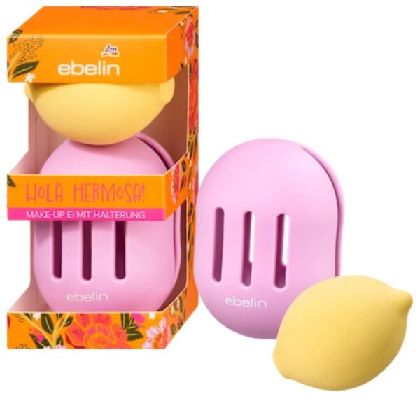 ebelin Σφουγγαράκι μακιγιάζ με θήκη Hola Hermosa 2 τεμαχίων, 1 τεμάχιο