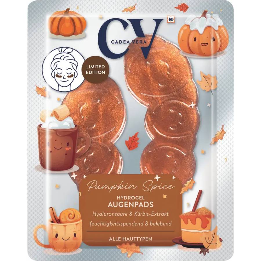CV Pumpkin Spice Hydrogel Eyespads ,Επιθέματα ματιών υδρογέλης Pumpkin Spice