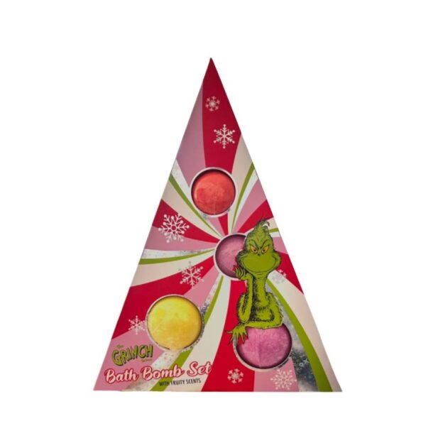 The Grinch bath bomb set ,με μυρωδιες φρουτων