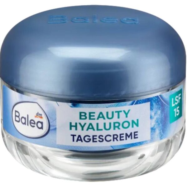 Balea Κρέμα προσώπου κατά των ρυτίδων με υαλουρονικό οξύ SPF 15, 50 ml